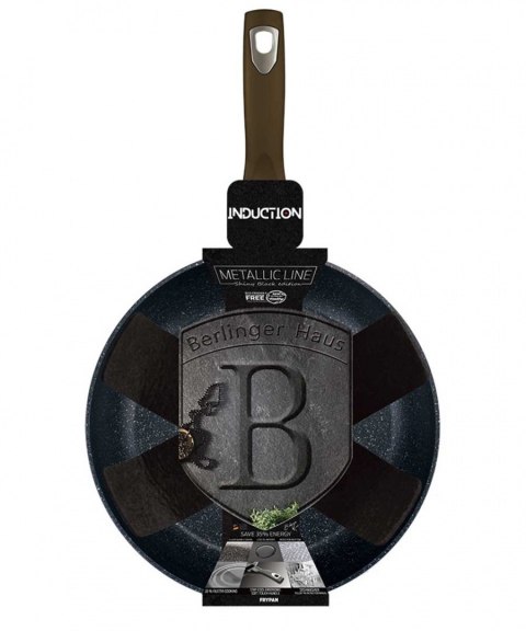PATELNIA GRANITOWA 28cm BERLINGER HAUS BH-6601 SHINY BLACK PATELNIA GRANITOWA 28cm BERLINGER HAUS BH-6601 SHINY BLACK
