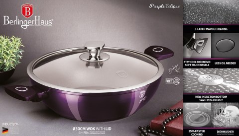 WOK GRANITOWY 30cm BERLINGER HAUS BH-7114