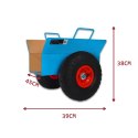 Wózek Transportowy z Regulacją do Płyt OSB GK MDF 275 kg Koła 26 cm