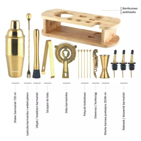 ZESTAW BARMAŃSKI 16 ELEMENTÓW KLAUSBERG KB-7583