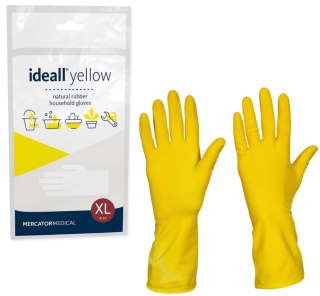 Rękawice Gospodarcze Lateksowe / Żółte / Ideall Yellow (XL 9-10)