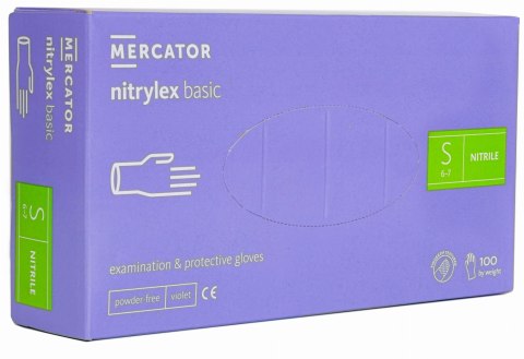 Rękawice Nitrylowe 100 sztuk / Fioletowe / Nitrylex Basic Violet (XL 9-10)