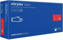 Rękawice Nitrylowe 100 sztuk / Niebieskie / Nitrylex Basic Dark Blue (XS 5-6)