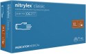 Rękawice Nitrylowe 100 sztuk / Niebieskie / Nitrylex Classic Blue (S 6-7)