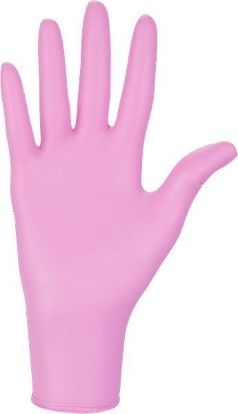 Rękawice Nitrylowe 100 sztuk / Różowe / Nitrylex Pink - 10 szt. (M 7-8)