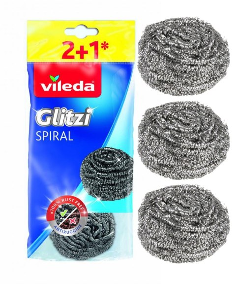 Zmywak stalowy Vileda Glitzi Spiral 3 szt.