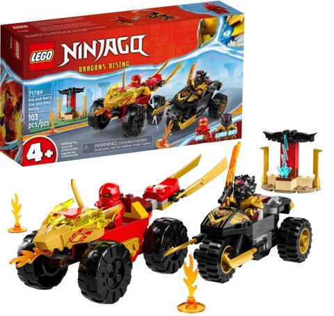 71789 - LEGO Ninjago - Bitwa samochodowo-motocyklowa między Kaiem a Rasem