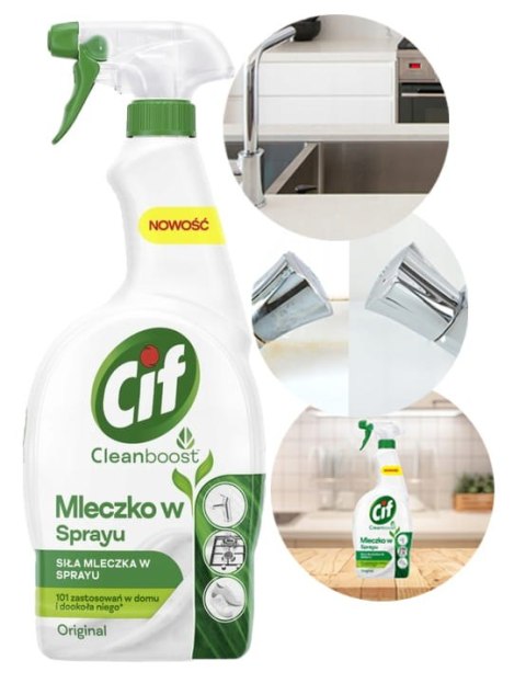 CIF Cleanboost Mleczko W Sprayu Do Czyszczenia 750ml