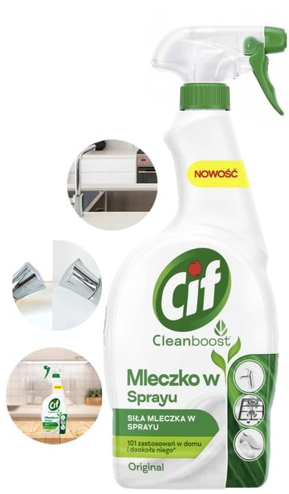 CIF Cleanboost Mleczko W Sprayu Do Czyszczenia 750ml