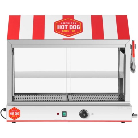 Podgrzewacz witryna grzewcza do hot dogów na 300 parówek 100 bułek 30 - 110 C 2400 W