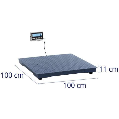 Waga platformowa magazynowa LCD 100 x 100 cm 1000 kg / 0.2 kg