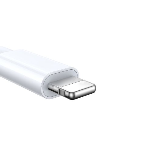 3w1 Kabel przewód USB-A z ładowarka indukcyjną + 1x iPhone Lightning + 1x USB-C 1.2m biały