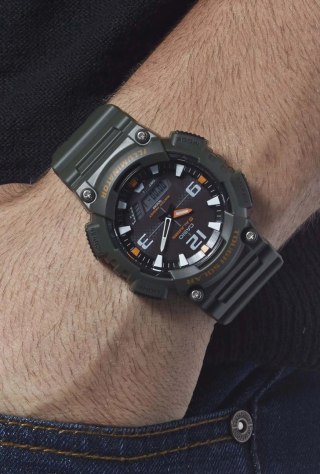 ZEGAREK MĘSKI CASIO AQ-S810W-3AV (zd044k) - SOLAR POWERED + BOX