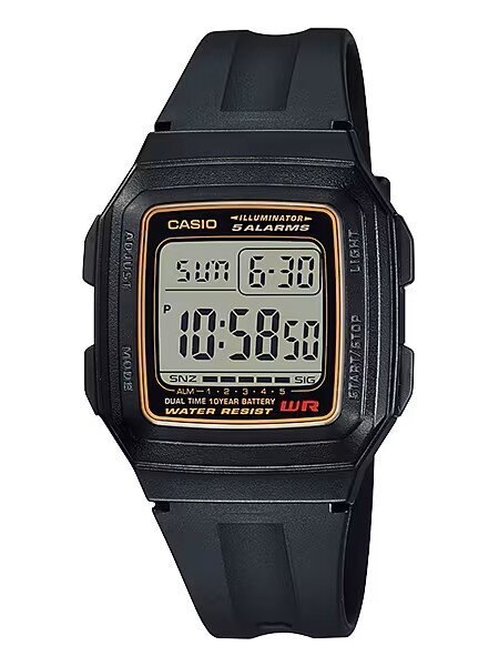 ZEGAREK MĘSKI CASIO F-201WA-9A (zd164a) - KLASYKA + BOX