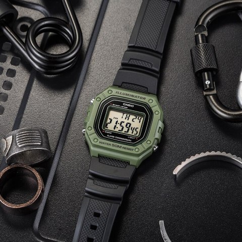 ZEGAREK MĘSKI CASIO W-218H-3A + BOX