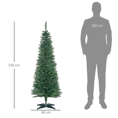 Choinka Sztuczna Jodła Wąska 294 Gałęzi 150 cm PAKO 830-195