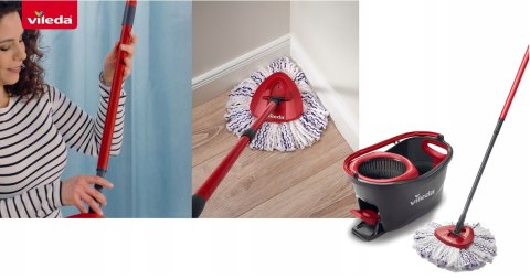 Mop obrotowy Vileda TURBO 3w1 Microfibre