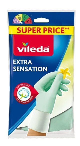 Rękawice Vileda Extra Sensation (8 - M)