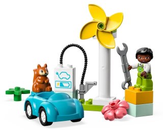 10985 - LEGO DUPLO - Turbina wiatrowa i samochód elektryczny