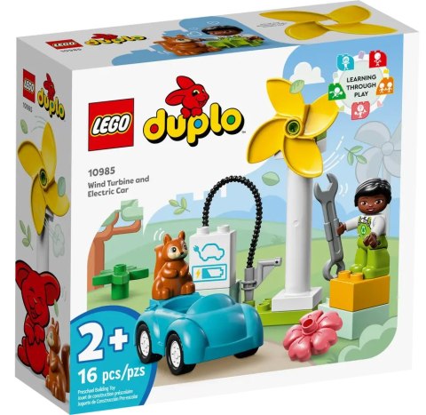 10985 - LEGO DUPLO - Turbina wiatrowa i samochód elektryczny