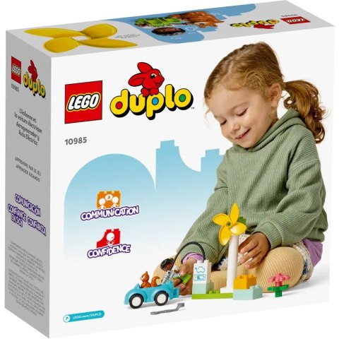 10985 - LEGO DUPLO - Turbina wiatrowa i samochód elektryczny