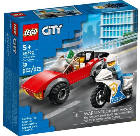 60392 - LEGO City - Motocykl policyjny - pościg za samochodem