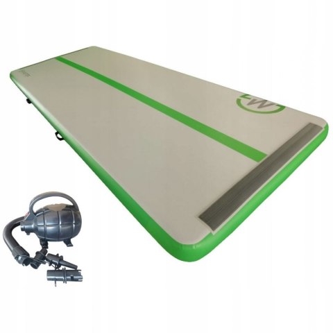 AirTrack Dmuchana Mata Gimnastyczna MASTER 400 x 150 x 20 cm Grey-Green