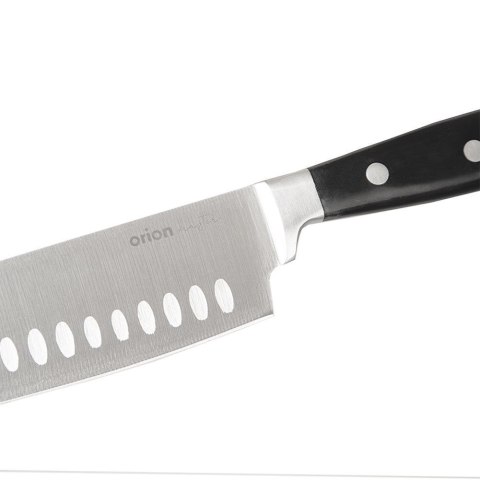 Nóż kuchenny stalowy azjatycki do siekania Santoku 33 cm