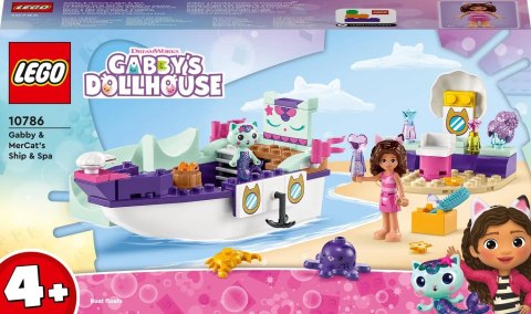 LEGO Gabbys Dollhouse Statek i spa Gabi i Syrenkotki 10786