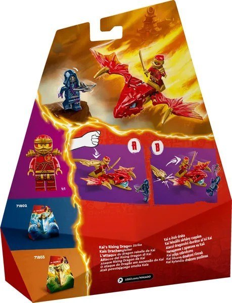 LEGO Ninjago Atak powstającego smoka Kaia 71801