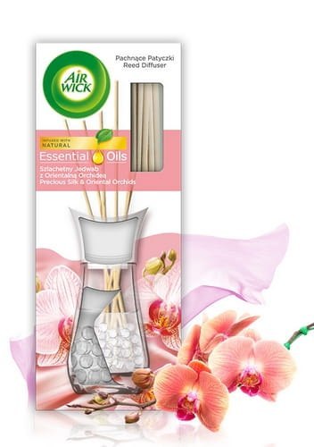 Air Wick Pachnące Patyczki Szlachetny Jedwab z Orientalną Orchideą/Precious Silk & Oriental Orchids 25ml