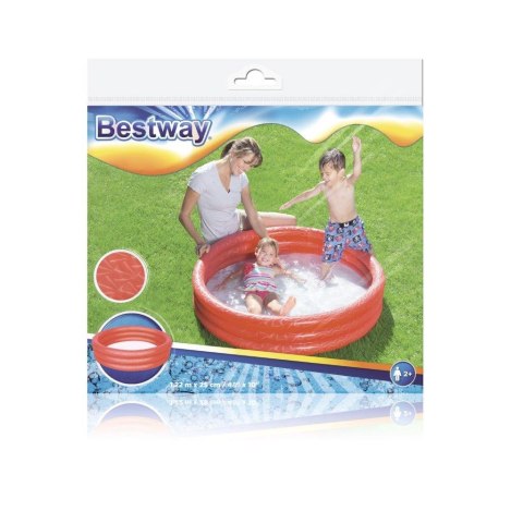 Bestway 51025 Basenik dmuchany Czerwony 1.22 x 25cm