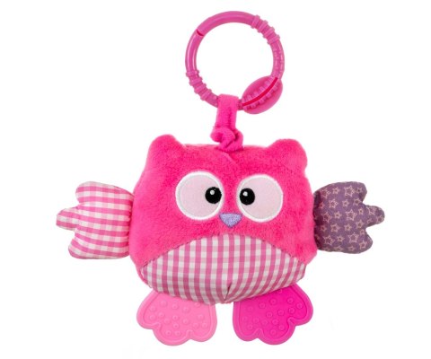 Zawieszka pluszowa Sówka - Cutie owl - 2881 PINK Zawieszka pluszowa Sówka - Cutie owl - 2881 PINK