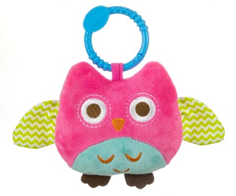 Zawieszka pluszowa Sówka - Happy owl - 2552 PINK Zawieszka pluszowa Sówka - Happy owl - 2552 PINK