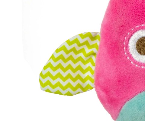Zawieszka pluszowa Sówka - Happy owl - 2552 PINK Zawieszka pluszowa Sówka - Happy owl - 2552 PINK