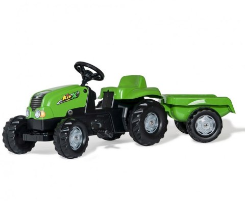 Rolly Toys 012169 Traktor Rolly Kid z przyczepą Zielony