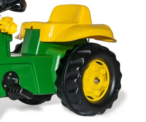 Rolly Toys 023110 Traktor Rolly Kid John Deere z łyżką i przyczepą