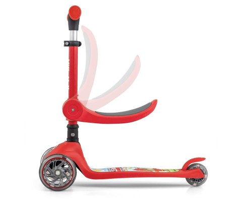 Milly Mally Scooter Fuzzy Red