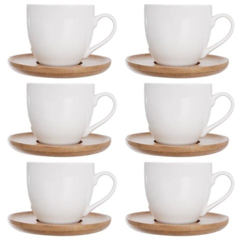 Filiżanka porcelanowa filiżanki zestaw filiżanek do kawy espresso 100 ml 6 sztuk