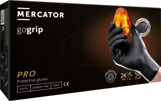 Rękawice Nitrylowe 50 szt. Gogrip Black (XL 9-10)