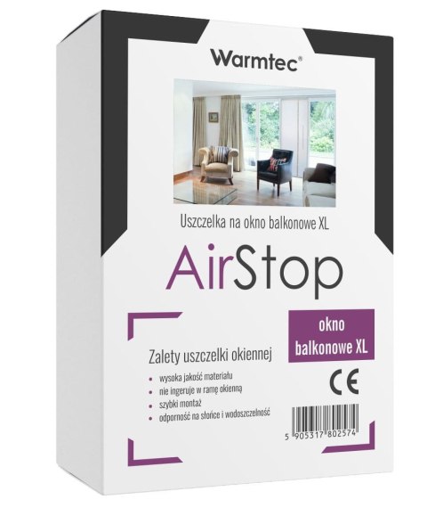 Uszczelka okienna do klimatyzatora (balkonowa) Warmtec AirStop XL