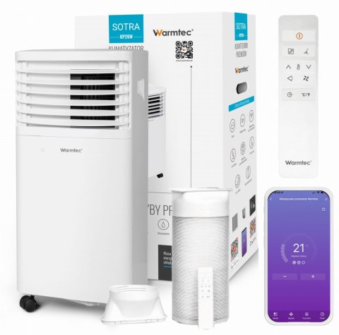 WARMTEC Klimatyzator Przenośny SOTRA-KP26W z Wi-Fi - D