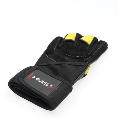 RST01 BLACK/YELLOW ROZM. S RĘKAWICE NA SIŁOWNIĘ HMS