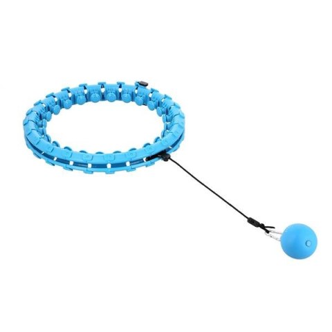 HHW01 BLUE HULA HOP Z WYPUSTKAMI I OBCIĄŻNIKIEM HMS