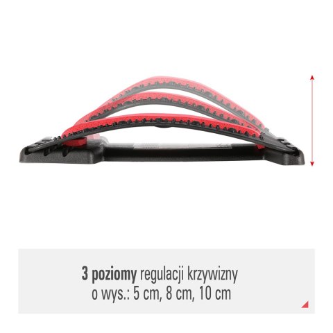 PRP02 RED PRZYRZĄD DO ROZCIĄGANIA PLECÓW Z MAGNESAMI HMS