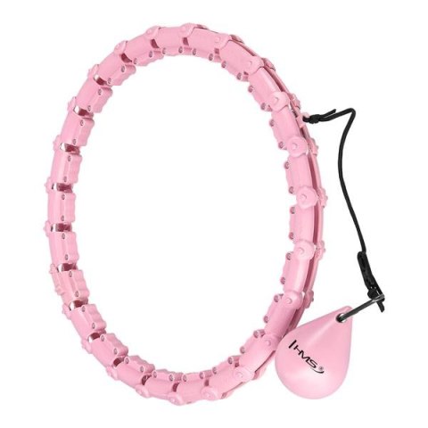 HHW02 HULA HOP LIGHT PINK Z WYPUSTKAMI I OBCIĄŻNIKIEM HMS