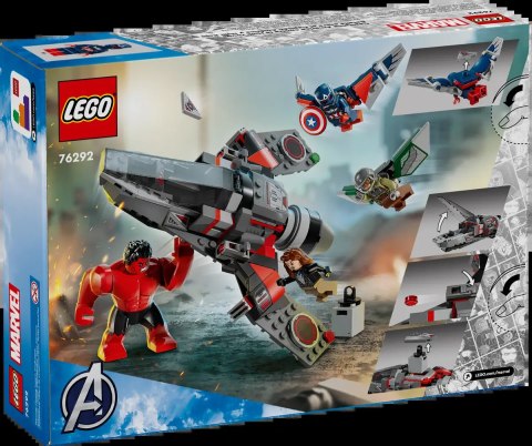 76292 - LEGO Super Heroes - Kapitan Ameryka kontra Czerwony Hulk — bitwa