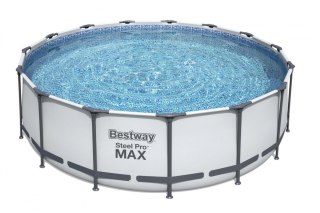 Basen stelażowy Steel Pro MAX 457x122 15FT BESTWAY 5w1 + Akcesoria