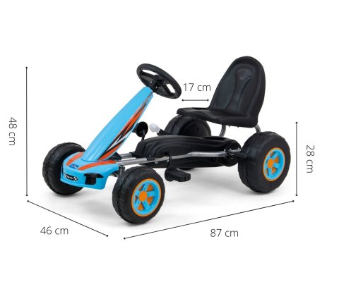 Gokart na pedały Viper Blue