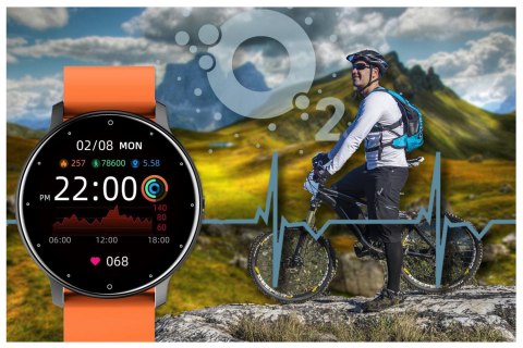 SMARTWATCH UNISEX GRAVITY GT1-9 - PULSOMETR, WŁASNE TARCZE (sg015i)